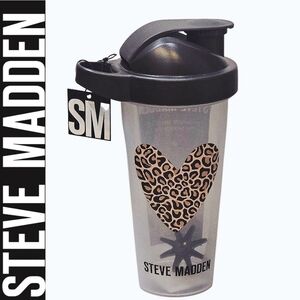 Steve Madden Leopord Heart Print Shaker Bottle